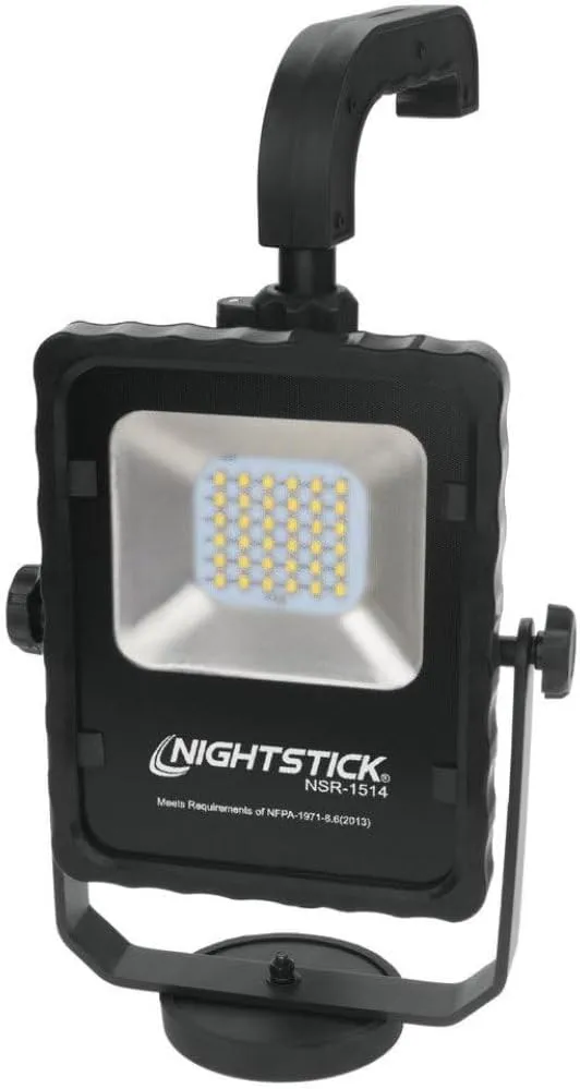Nightstick NSR-1514 Rechargeable Led Area Light with Magnetic Baseblack