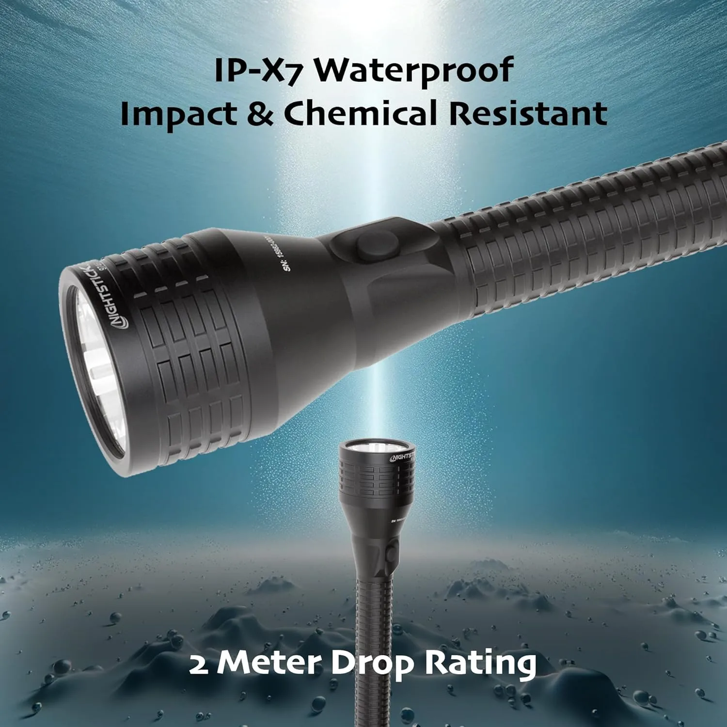 Nightstick NSR-9746X Dual-Light Rechargeable LED Flashlight