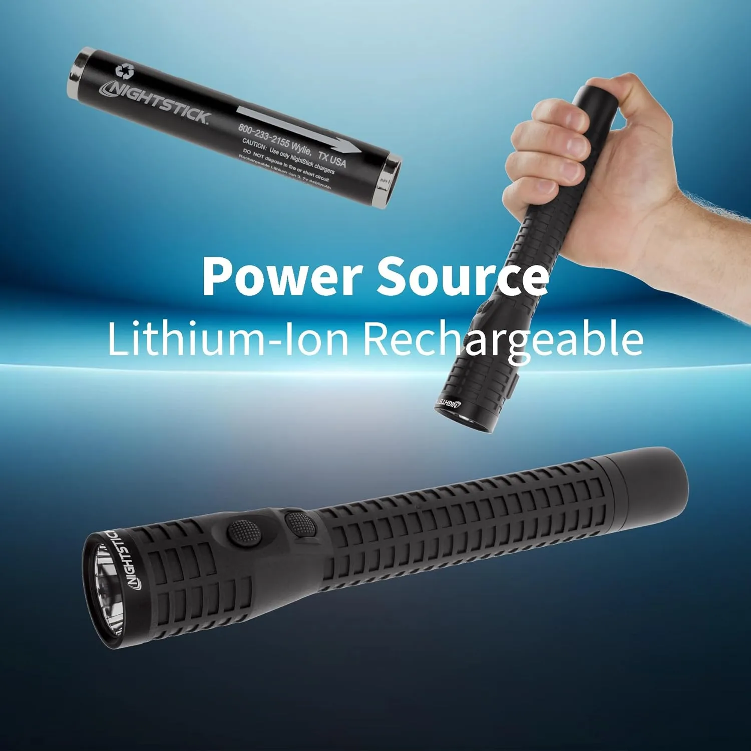 NIGHTSTICK NSR-9924X Polymer Dual-Light Rechargeable Flashlight