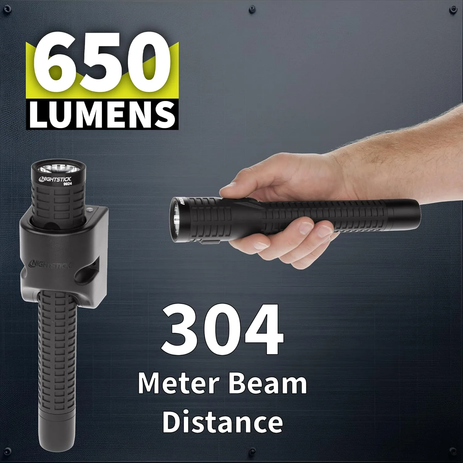 NIGHTSTICK NSR-9924X Polymer Dual-Light Rechargeable Flashlight