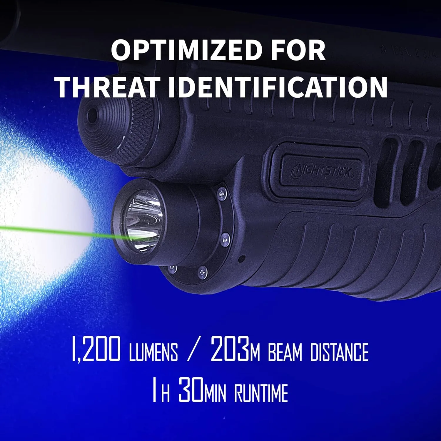 NIGHTSTICK SFL Shotgun Forend Light with Green Laser - 1200 Lumens