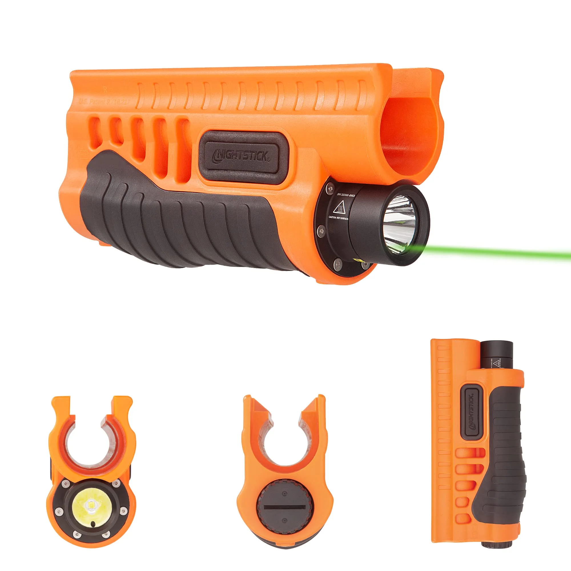 NIGHTSTICK SFL Shotgun Forend Light with Green Laser - 1200 Lumens