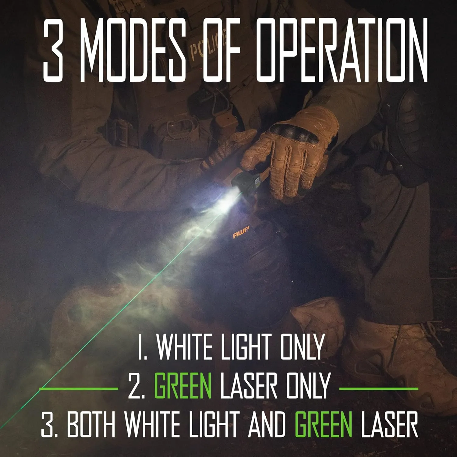 Nightstick TSM-15G 150-Lumen Rechargeable Tactical Light withGreen Laser