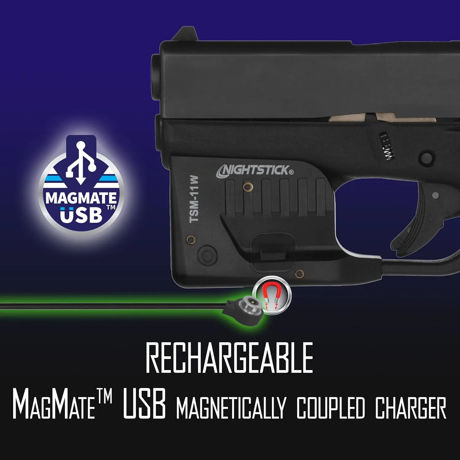 Nightstick TSM-11W 150-Lumen Rechargeable Tactical Mounted Weapon Light (White Light Only) for Glock G42/G43/G43X/G48
