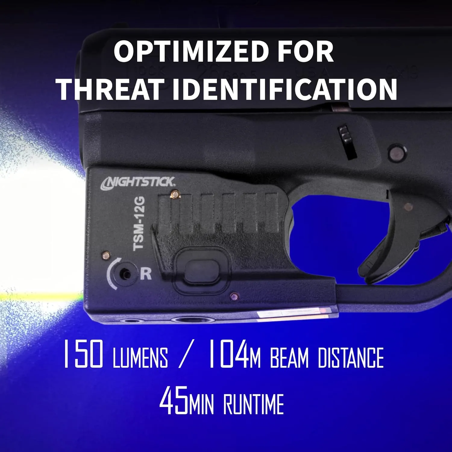 Nightstick TSM-12G 150-Lumen Rechargeable Tactical Light withGreen Laser Sight