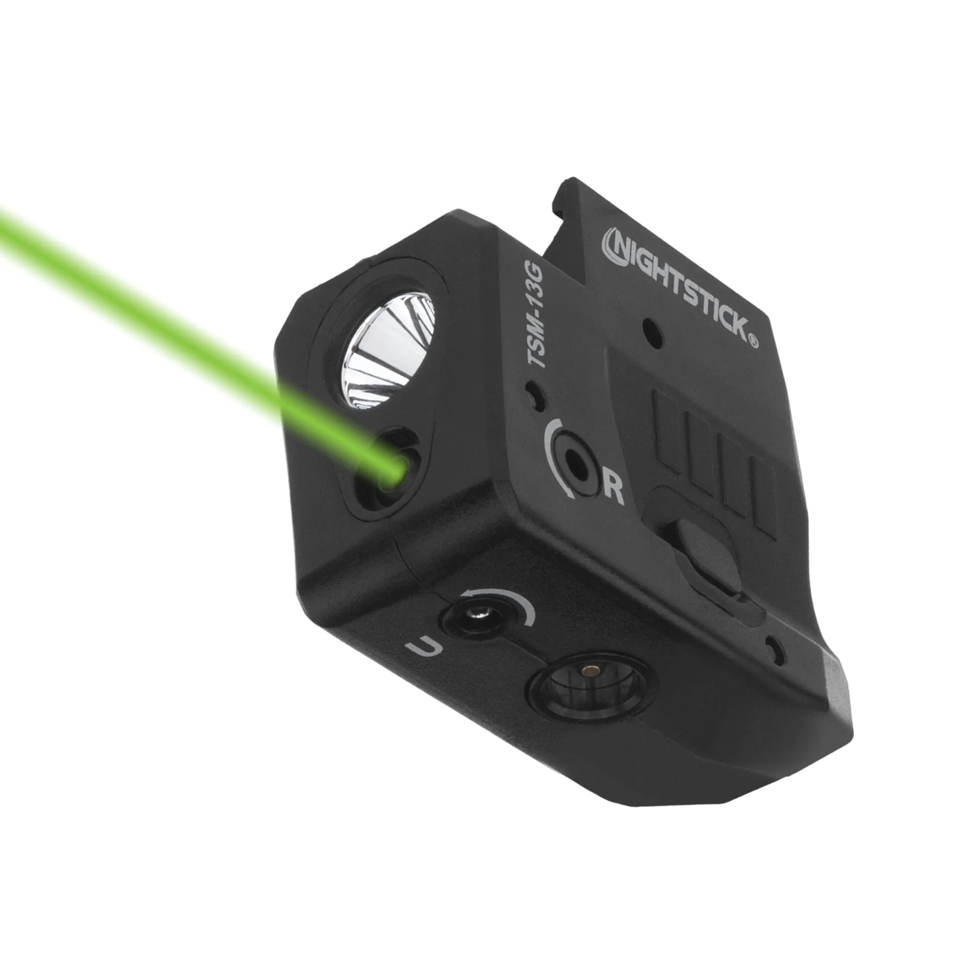 Nightstick TSM-13G 150-Lumen Rechargeable Tactical Light withGreen Laser Sight -IP-X4 Water-Resistant Handgun Lights for Sig