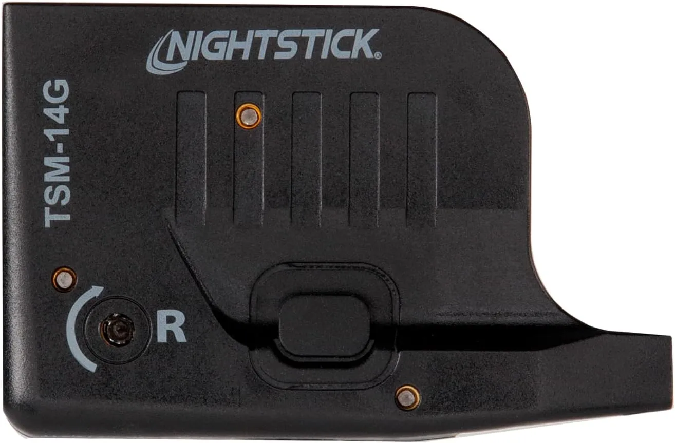 TSM 14G-Lumen Rechargeable Tactical Light withGreen Laser - IP-X4 Water-Resistant Laser Light Combo for Glock G43X MOS & G48