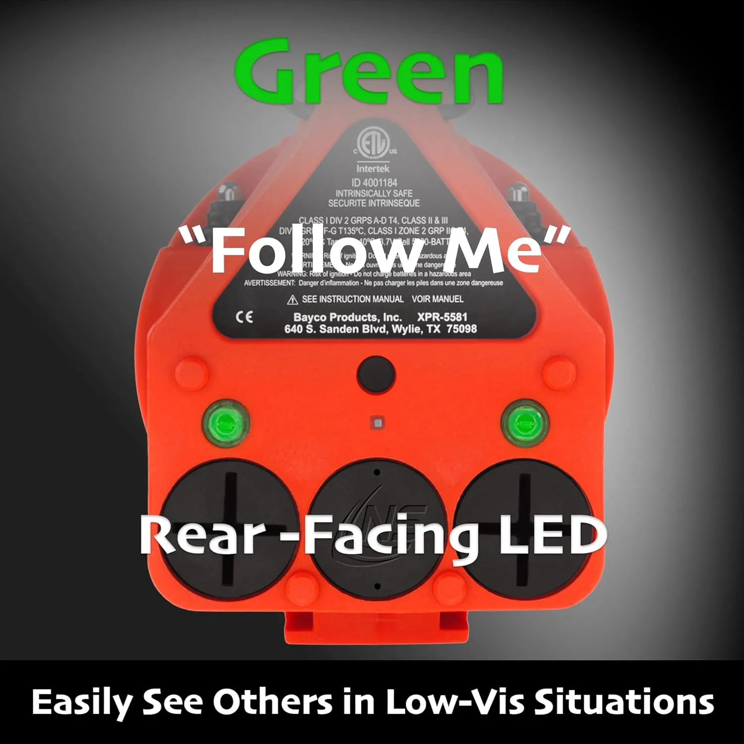 Nightstick XPR-5581RX Viribus - is Rechargeable X-Series Dual-Light Lantern Light - Red