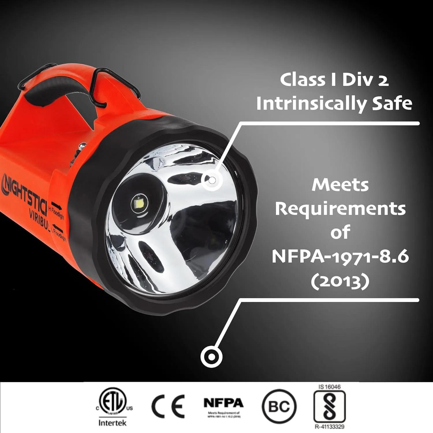 Nightstick XPR-5581RX Viribus - is Rechargeable X-Series Dual-Light Lantern Light - Red