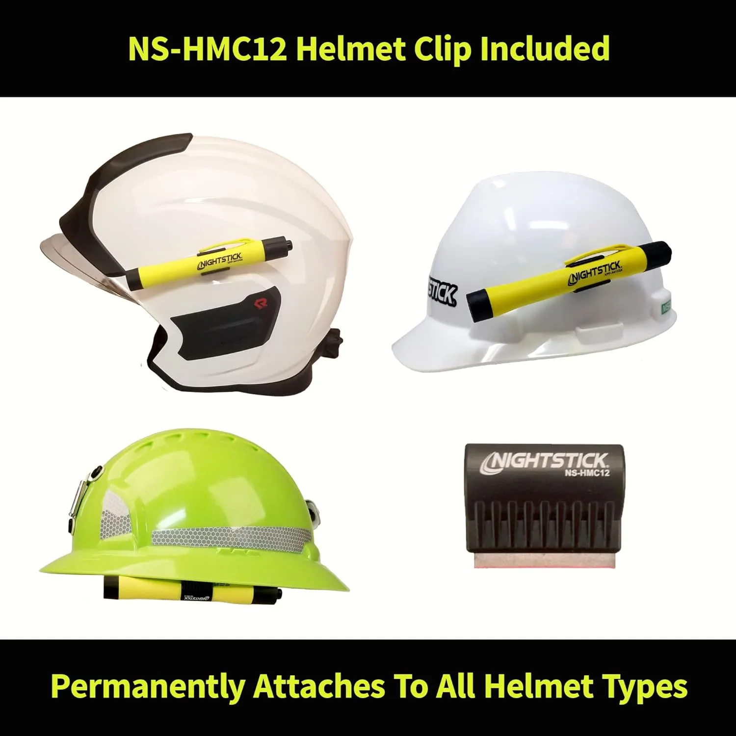 Nightstick XPP-5411GX Intrinsically Safe Penlight w/Helmet Mount - 2 AAA - Green - UL913
