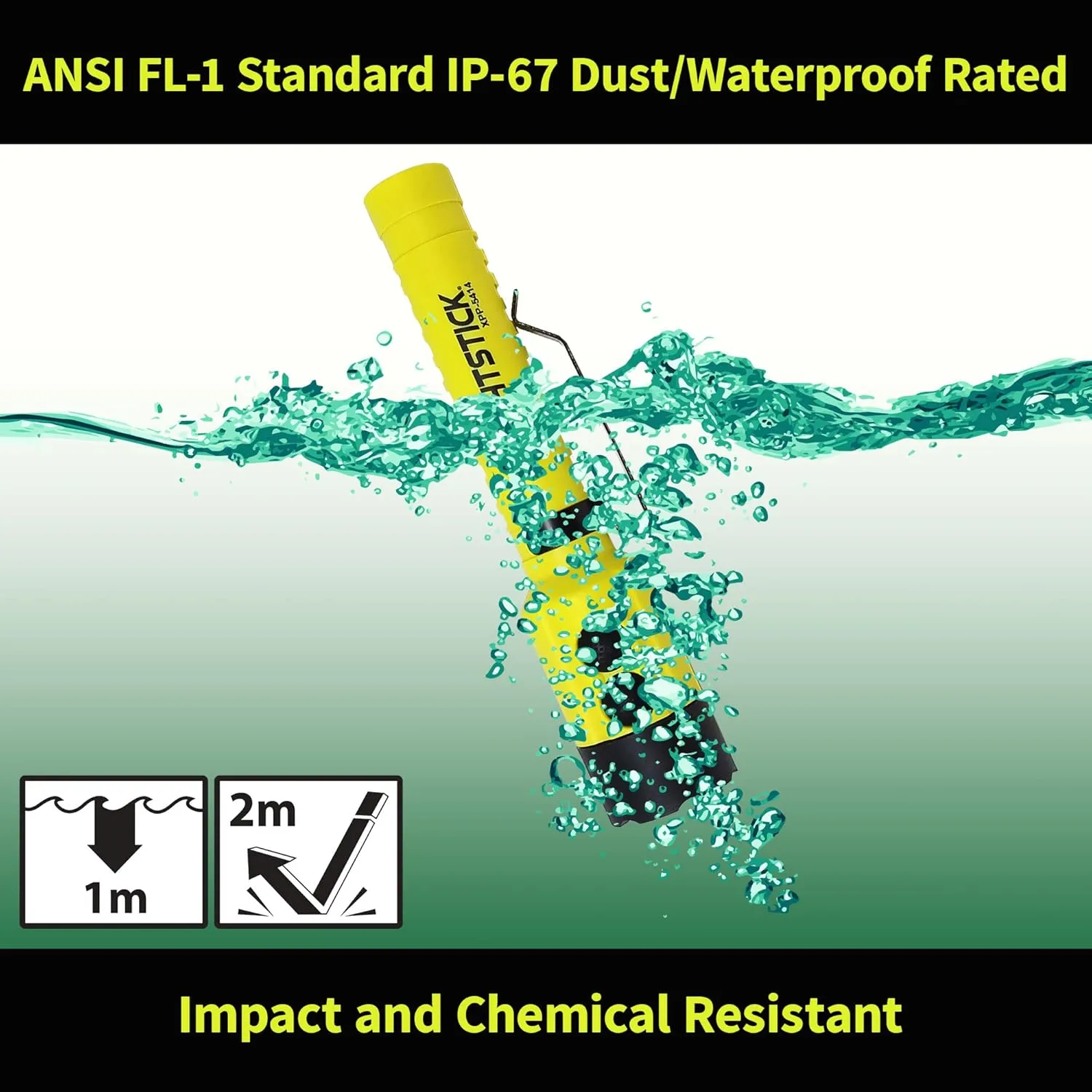Nightstick XPP-5414GX Intrinsically Safe Dual-Light Flashlight w/Magnet-2 AA (not Included) -Green-UL913 / ATEX, Multicolor