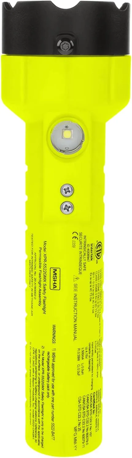 Nightstick XPR-5522GMX Intrinsically Safe Dual-Light Flashlight w/Magnets-Rechargeable-Green-UL913 / ATEX, Multicolor