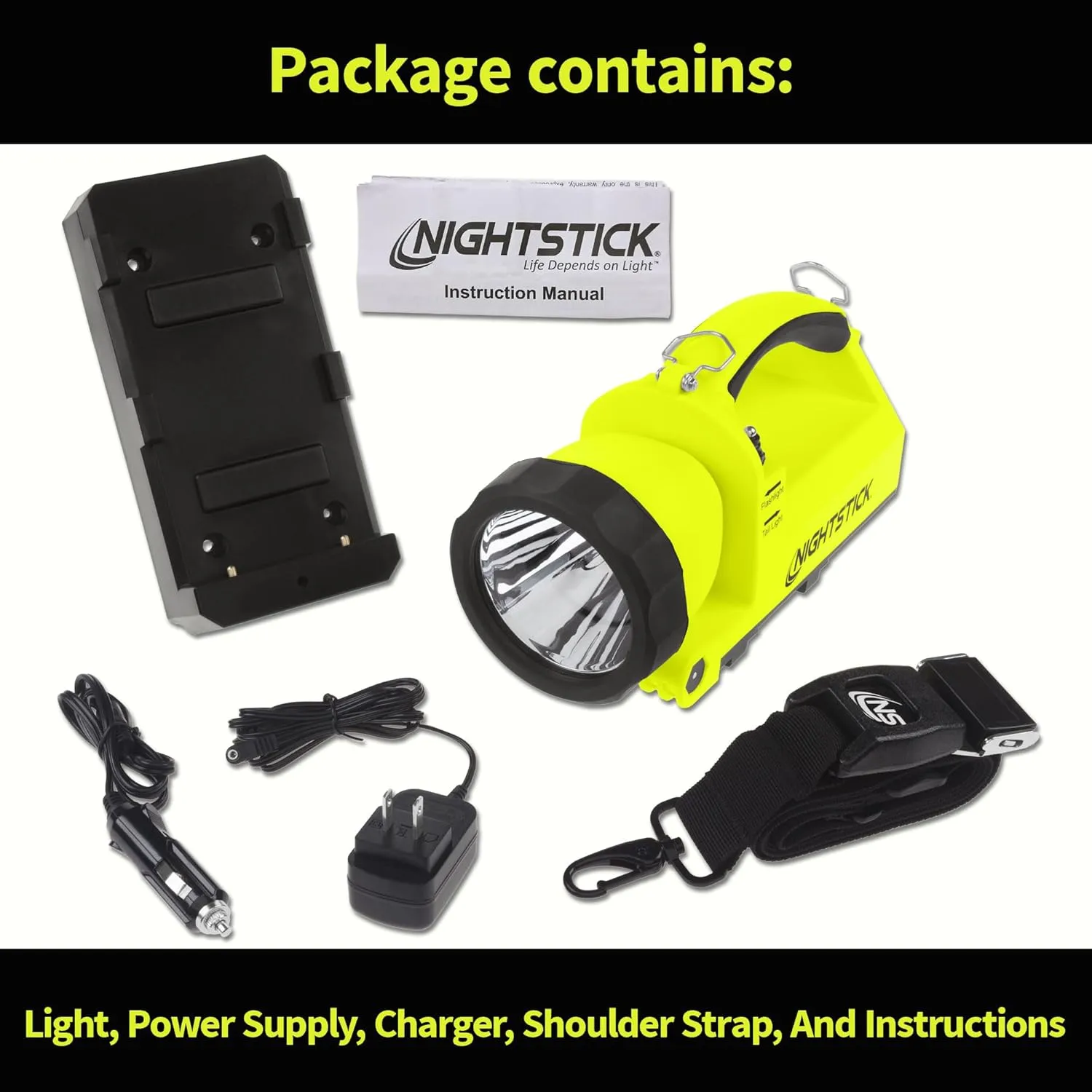 NIGHTSTICK XPR-5586GX Intrinsically-Safe Xtreme Lumens Rechargeable Dual-Light Lantern - Green