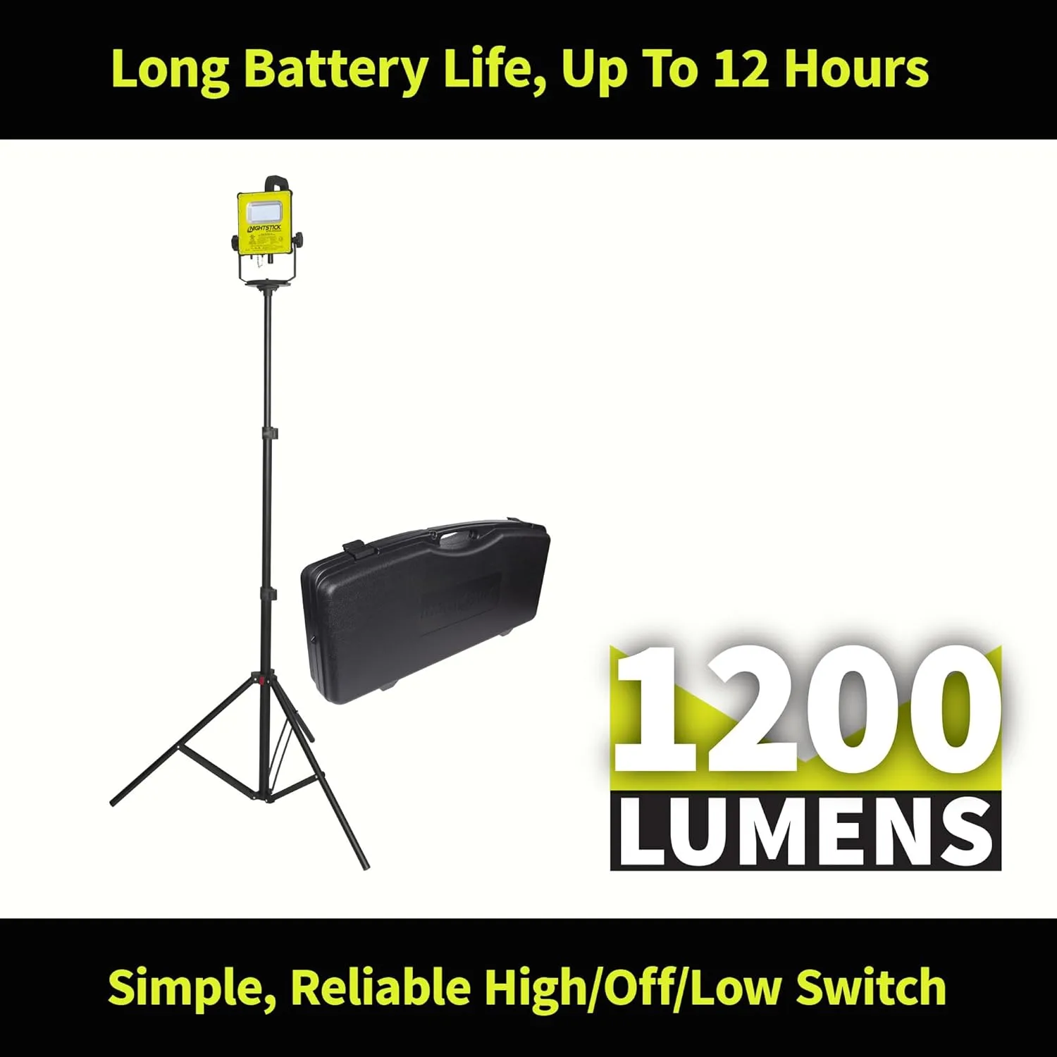 Nightstick XPR-5592GCX Intrinsically Safe Rechargeable LED Scene Light w/ 6' Tripod