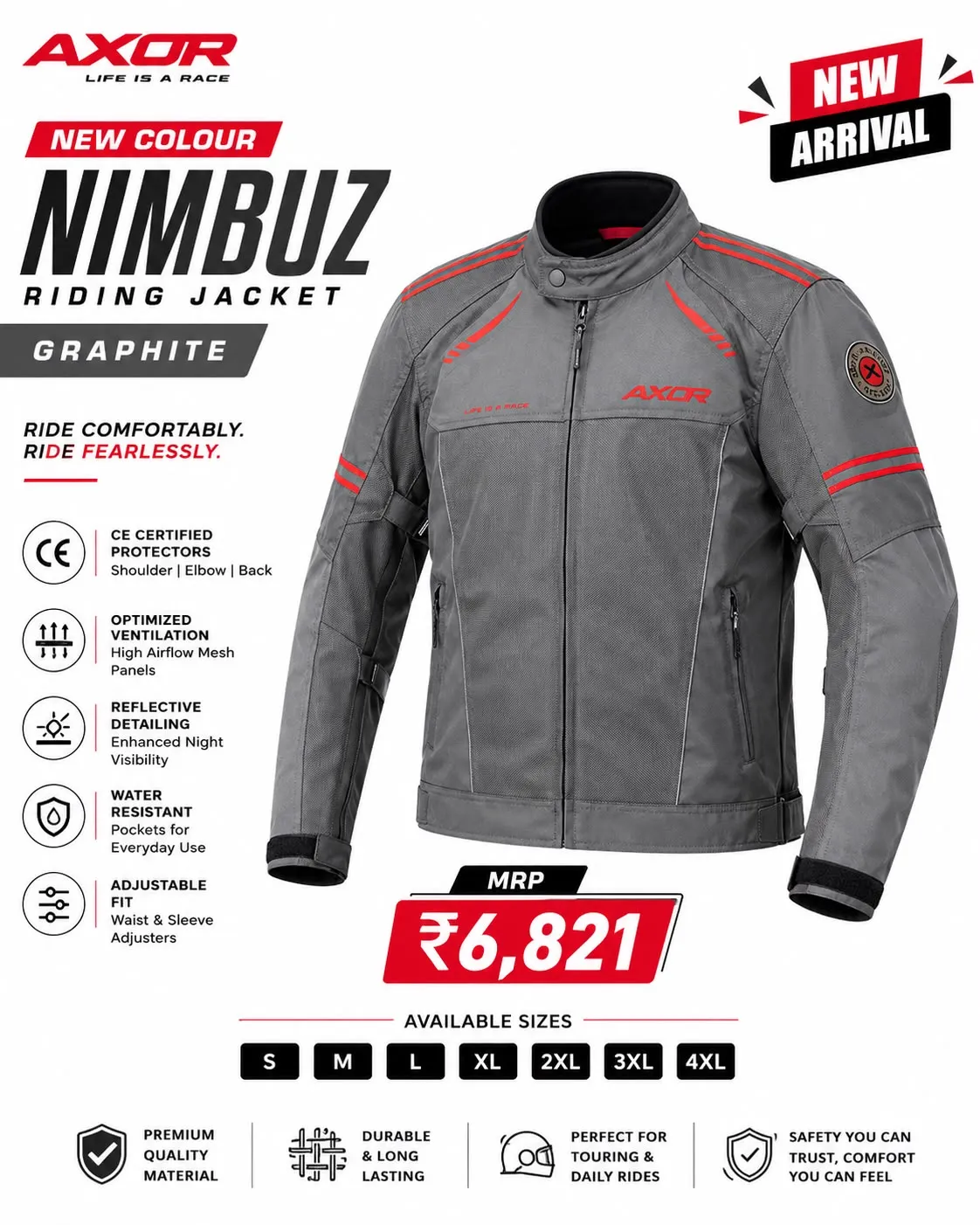AXOR NIMBUZ JACKET GRAPHITE L AXOR NIMBUZ JACKET GRAPHITE L