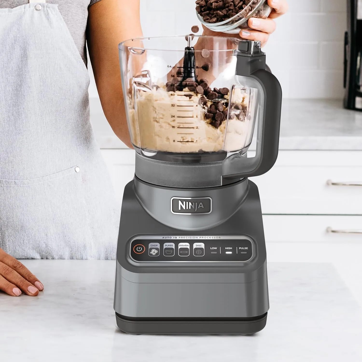 Ninja Food Processor, Professional Plus, 1000 Peak Watts, 4 Functions for Chopping, Slicing