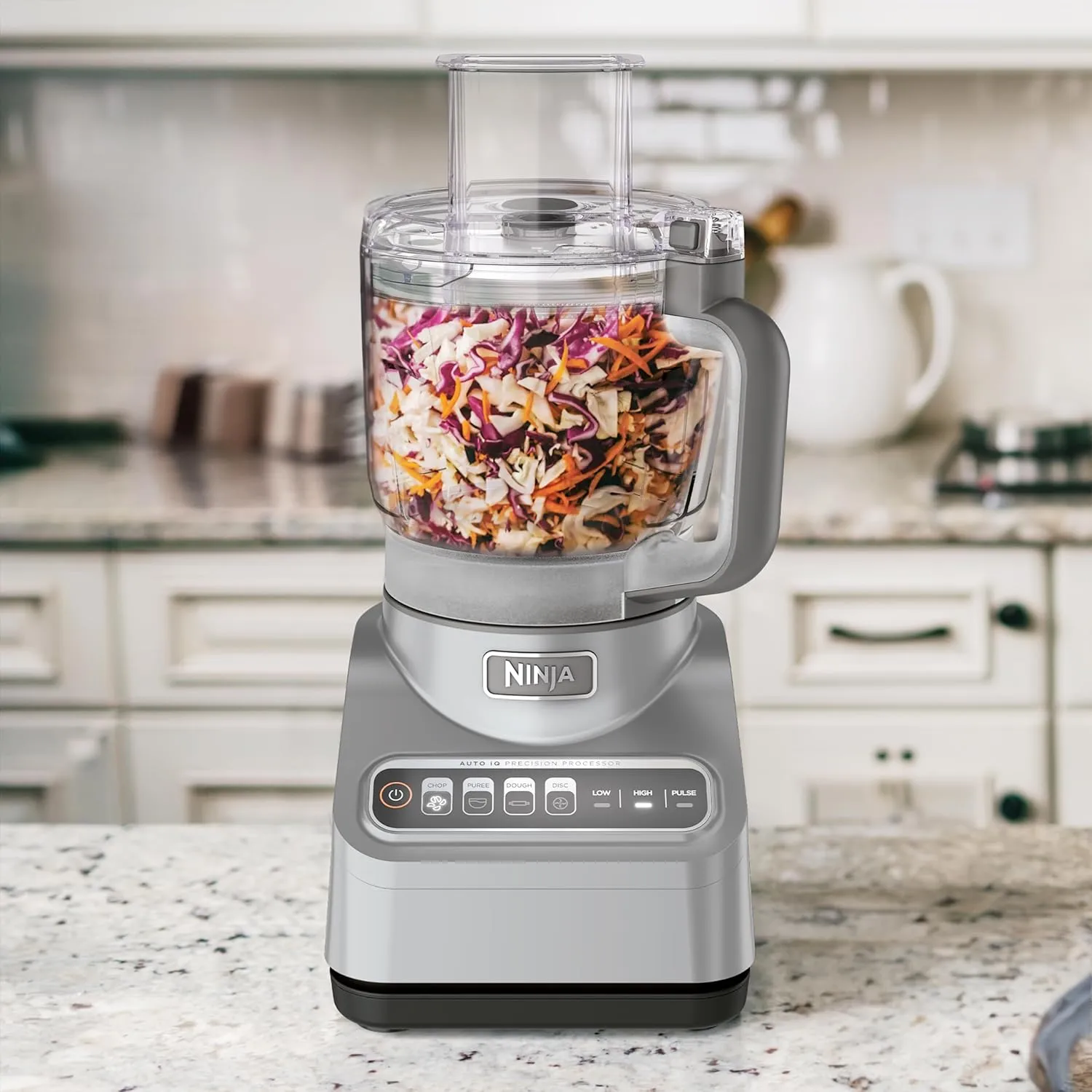 Ninja Food Processor, Professional Plus, 1000 Peak Watts, 4 Functions for Chopping, Slicing