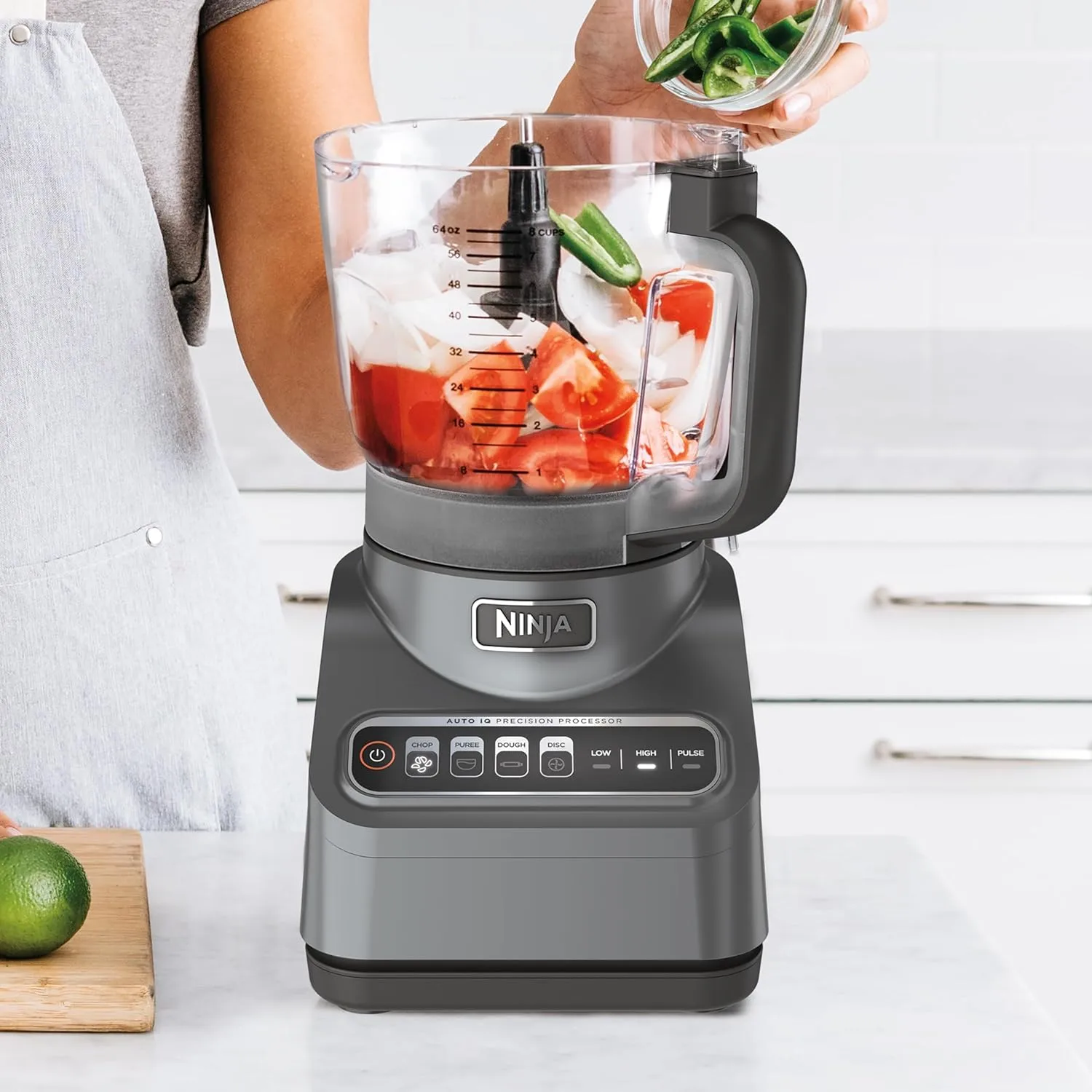 Ninja Food Processor, Professional Plus, 1000 Peak Watts, 4 Functions for Chopping, Slicing