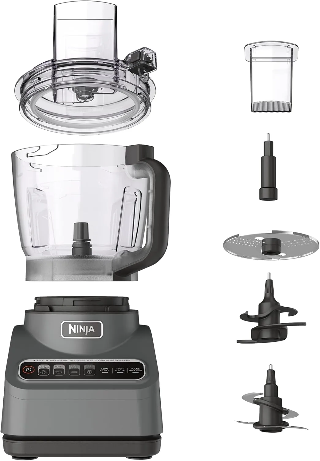 Ninja Food Processor, Professional Plus, 1000 Peak Watts, 4 Functions for Chopping, Slicing