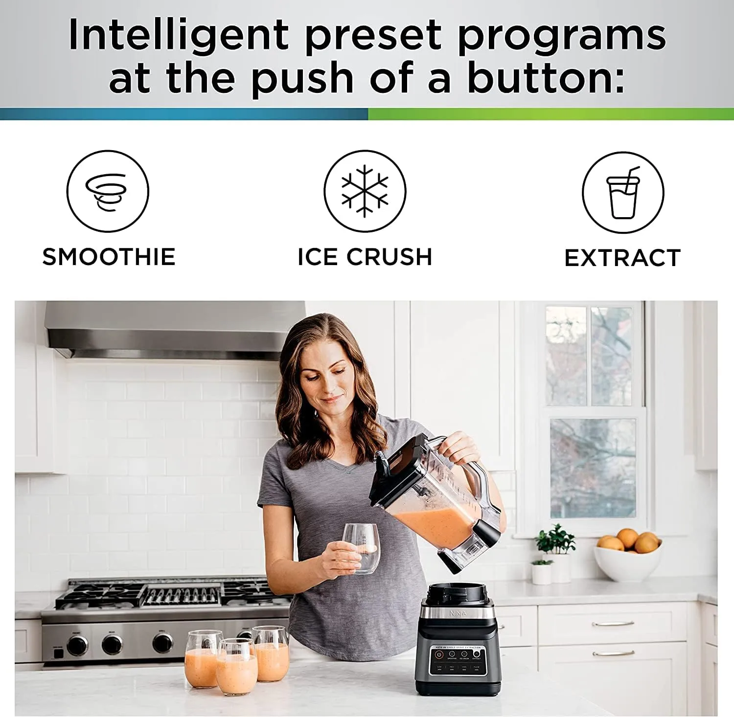 NINJA Professional Plus Blender with Auto-iQ, 1400 Peak Watts, 72-oz Total Crushing Pitcher