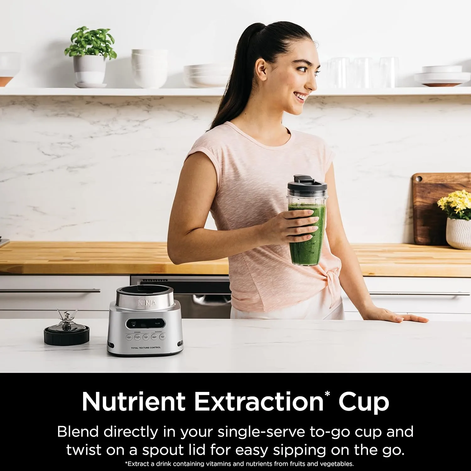Ninja SS151 TWISTi Blender DUO, High-Speed 1600 WP Smoothie Maker & Nutrient Extractor* 5 Functions Smoothie, Spreads & More