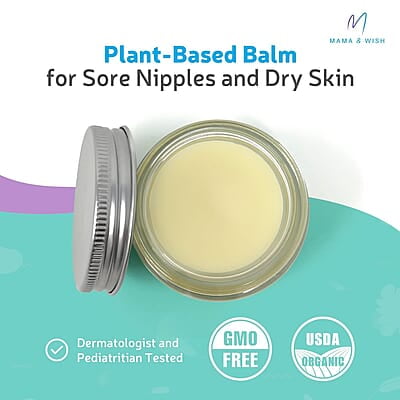 Mama & Wish Organic Nipple Cream - 2 oz Mama & Wish Organic Nipple Cream - 2 oz