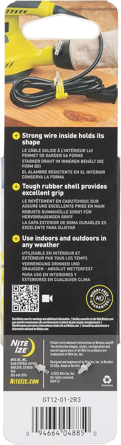 Nite Ize Original Gear Tie Reusable Rubber Twist Ties