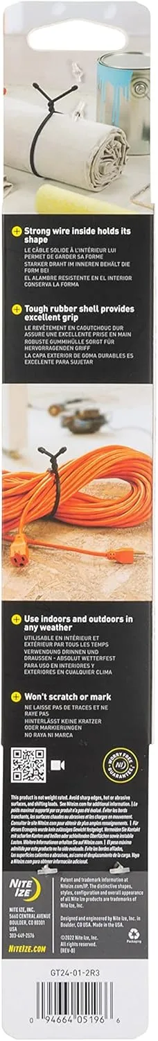 Nite Ize Original Gear Tie Reusable Rubber Twist Ties