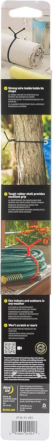Nite Ize Original Gear Tie Reusable Rubber Twist Ties
