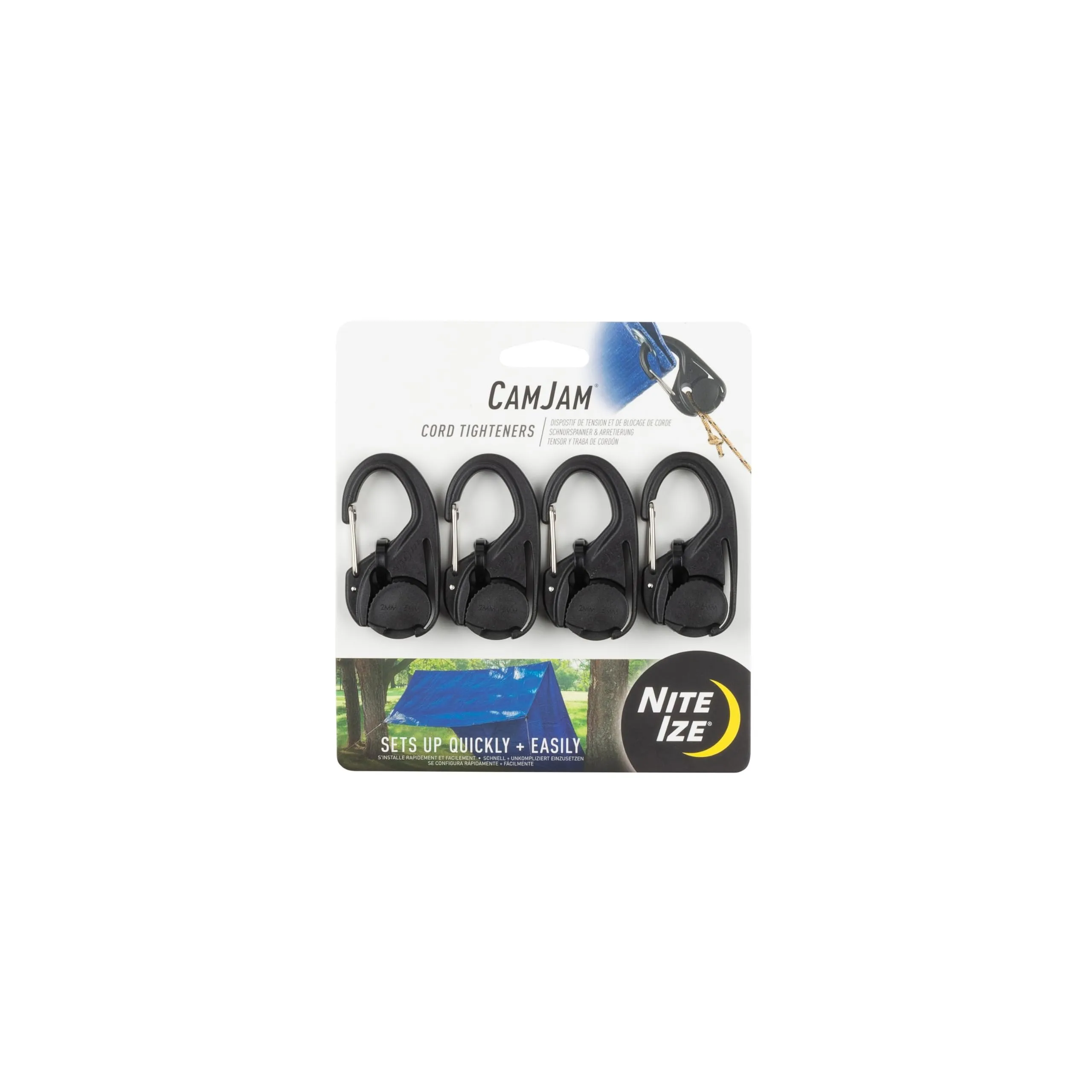 Nite Ize CamJam Cord/Rope Tightener with Carabiner Clip