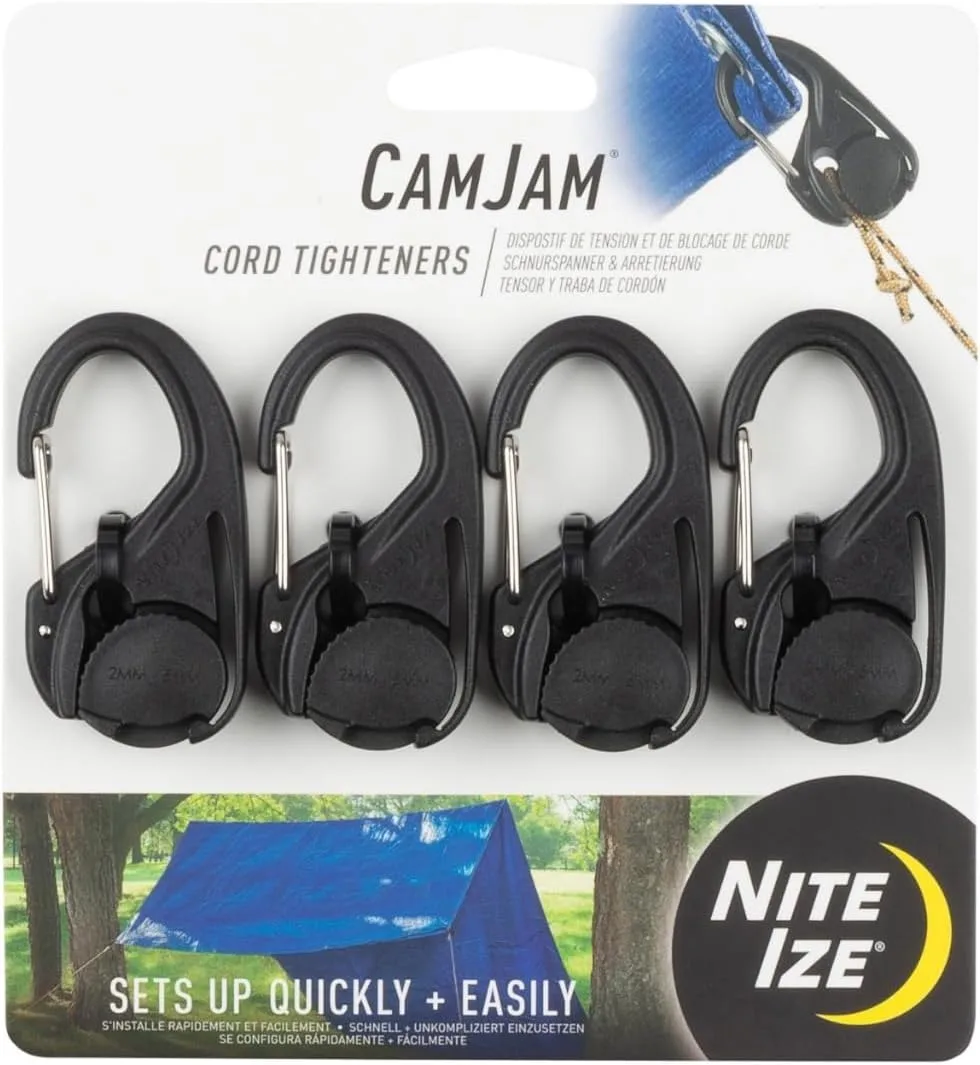 Nite Ize CamJam Cord/Rope Tightener with Carabiner Clip