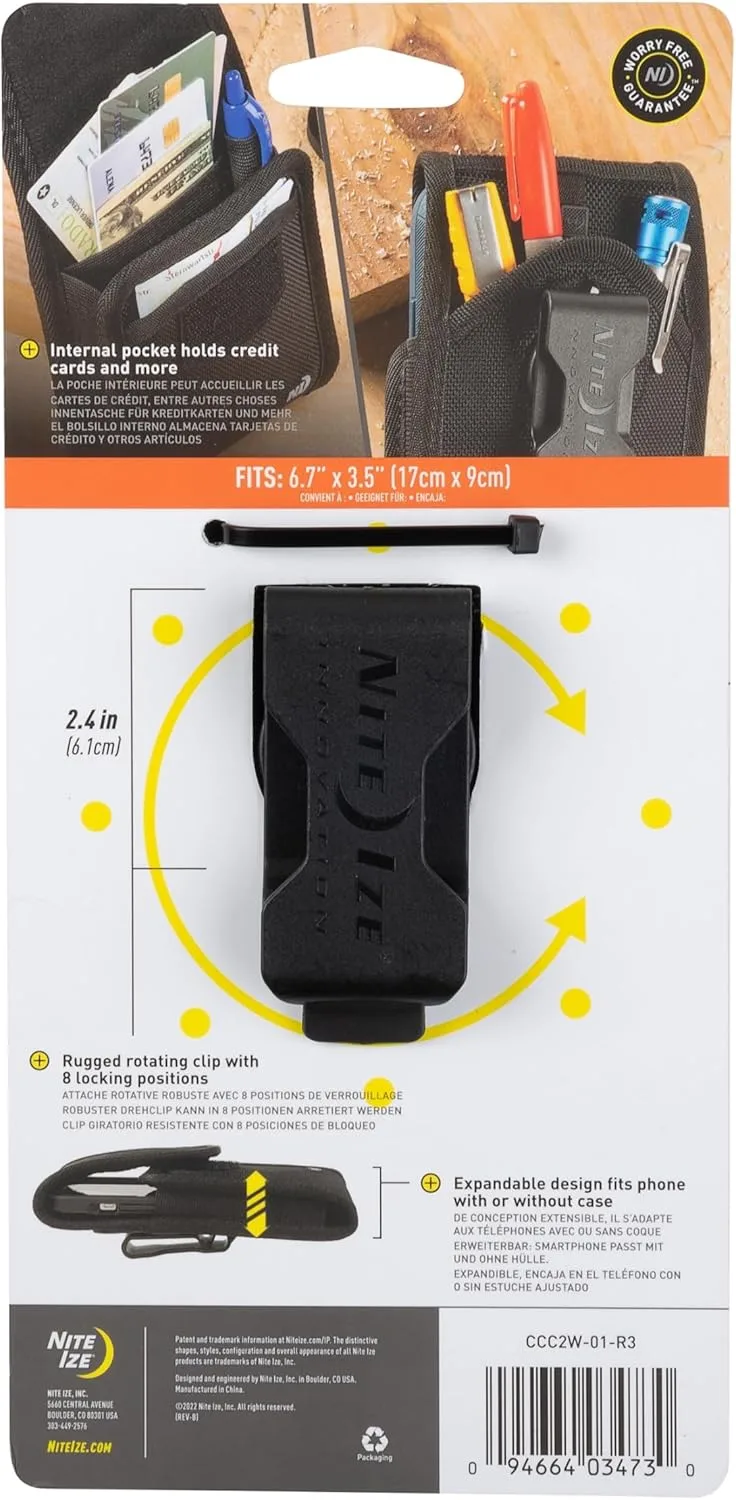 NITE IZE Clip Case Cargo Universal Rugged Phone Holster