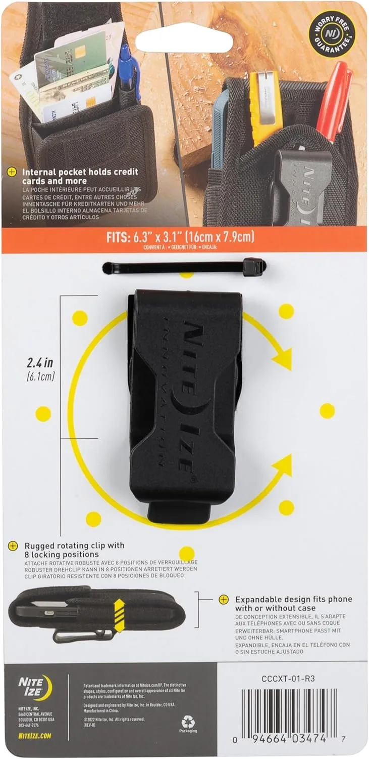 NITE IZE Clip Case Cargo Universal Rugged Phone Holster