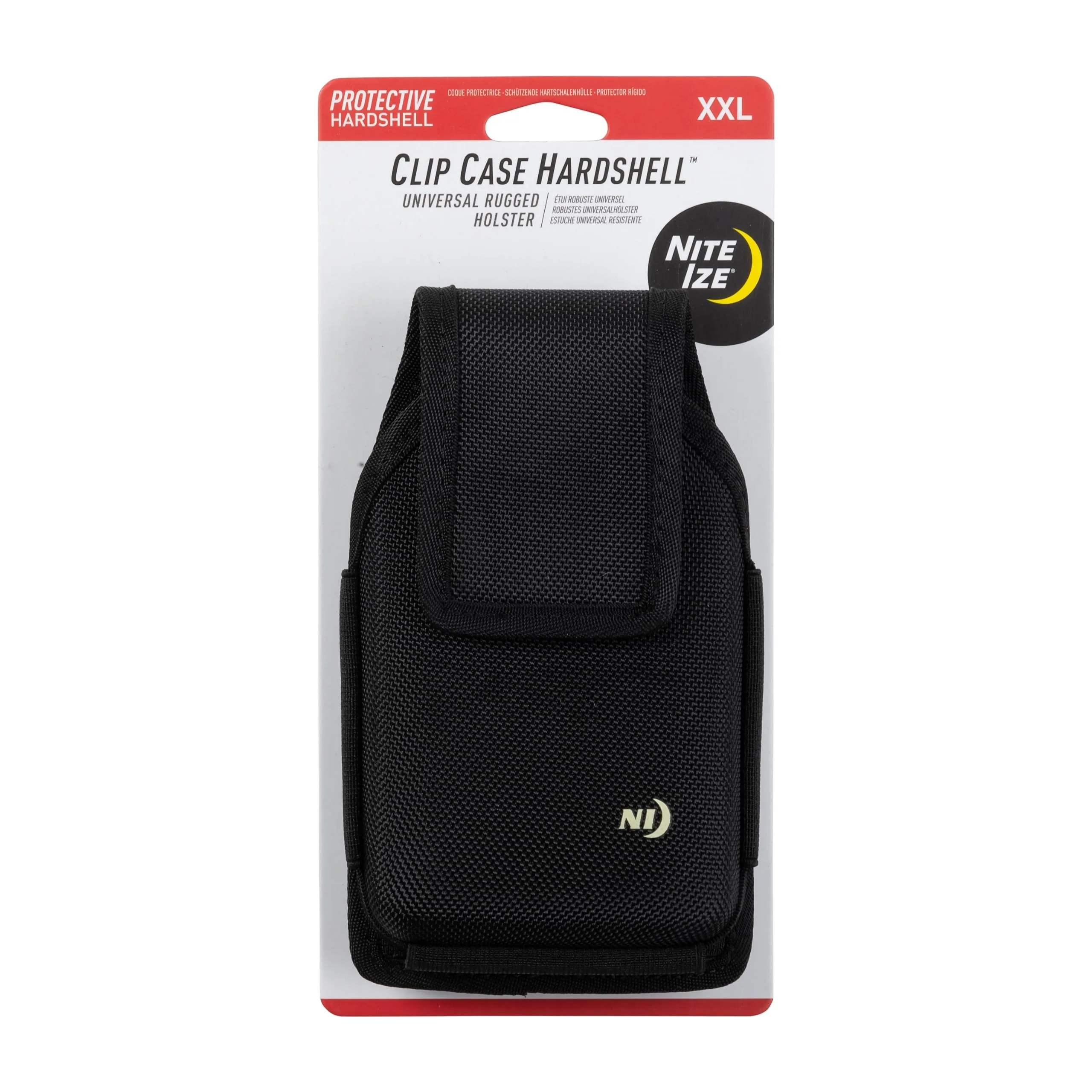 Nite Ize Clip Case Hardshell Universal Rugged Holster - Protective Phone Holder with Belt Clip