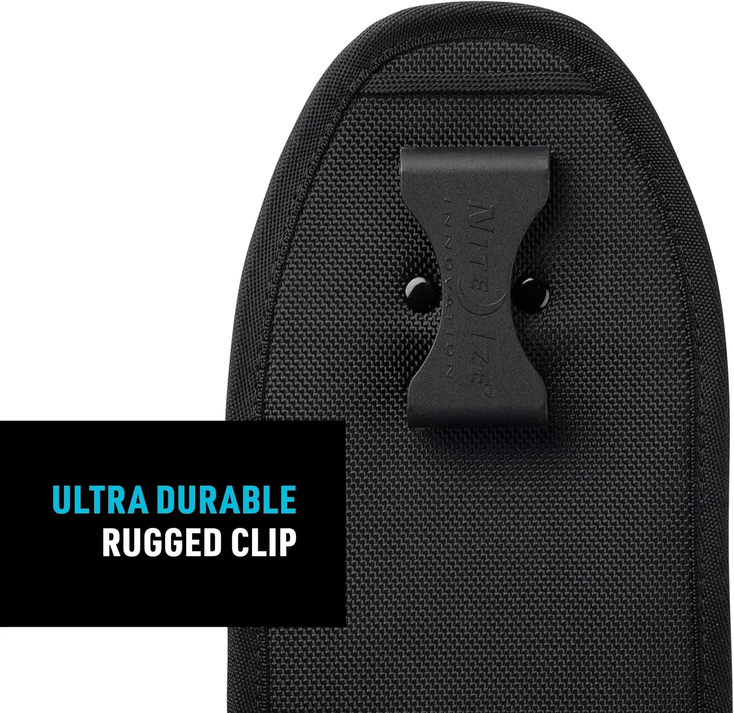 NITE IZE Clip Case Hardshell Universal QuickSlide Holster Protective Open Top Phone Holster with Belt Clip