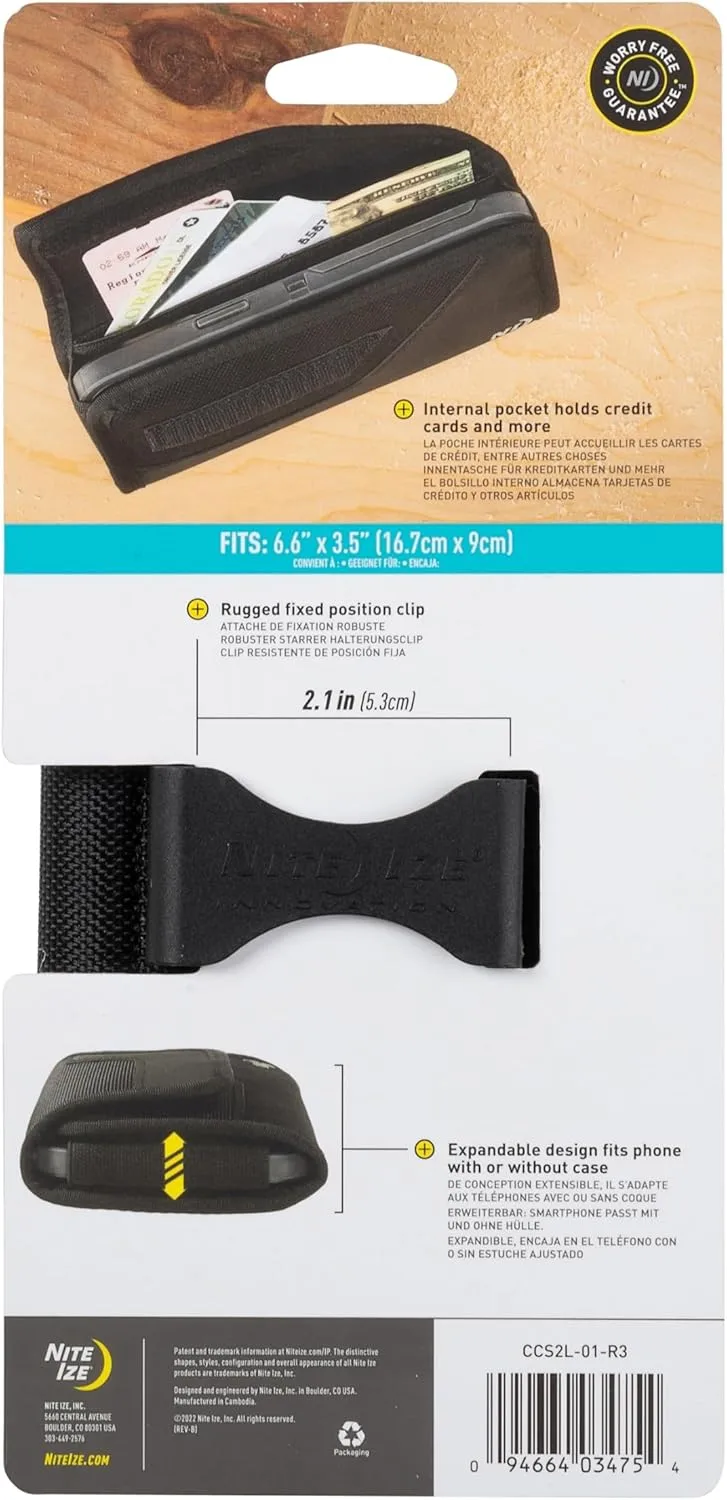 NITE IZE Clip Case Sideways Universal Rugged Phone Holster