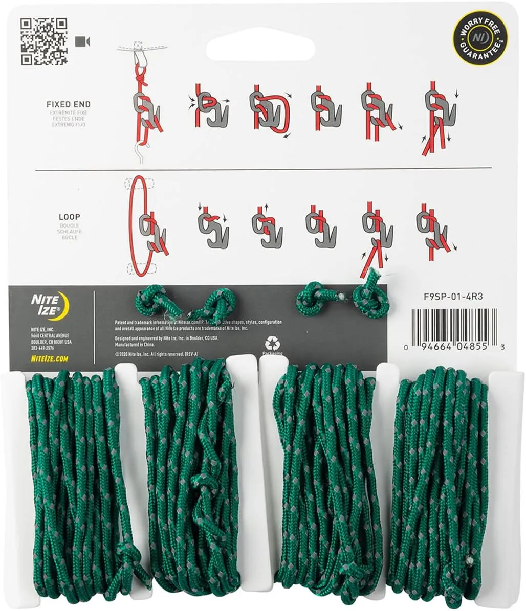 Nite Ize Figure 9 Reflective Tent Line Kit One Color One Size