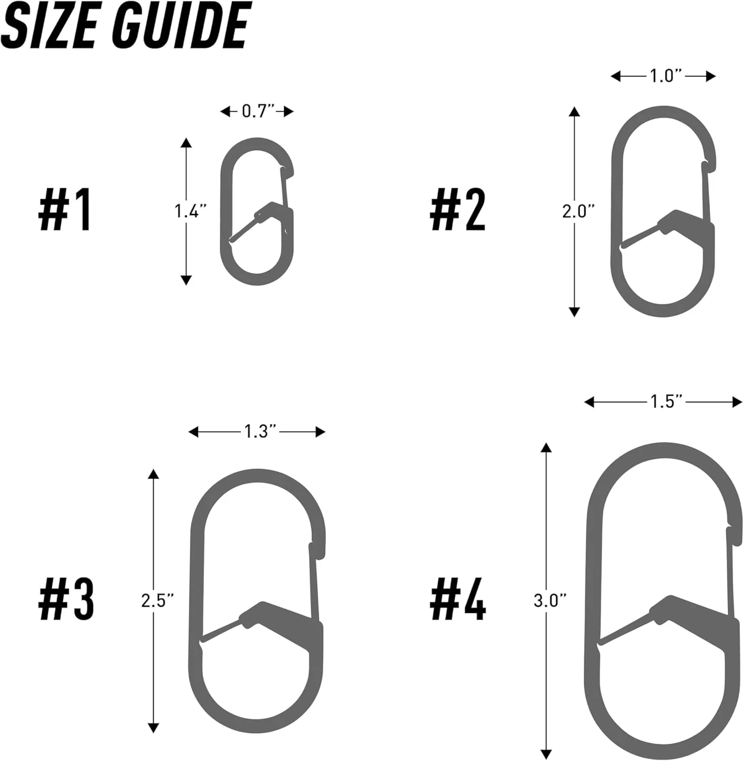 Nite Ize G-Series Dual Chamber Stainless Steel Carabiner