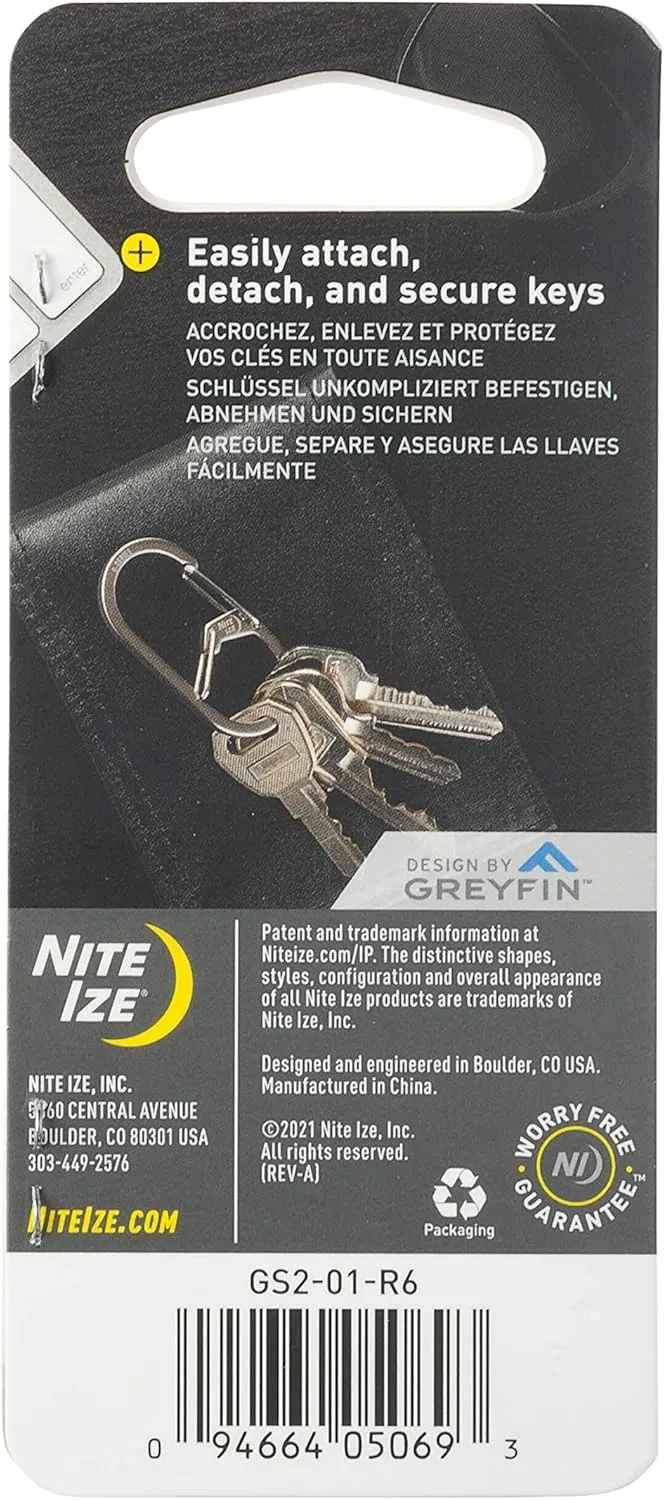 Nite Ize G-Series Dual Chamber Stainless Steel Carabiner