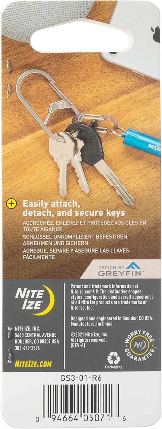 Nite Ize G-Series Dual Chamber Stainless Steel Carabiner