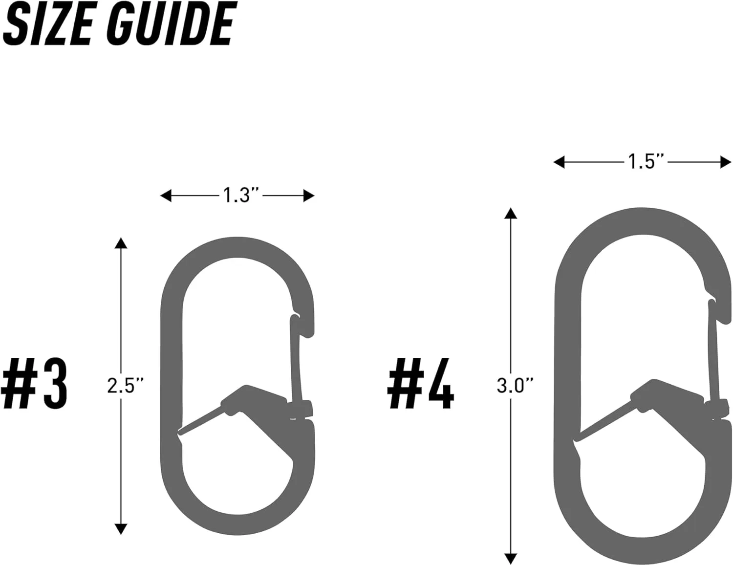Nite IZE G-Series SlideLock Dual Chamber Stainless Steel Carabiner Keychain