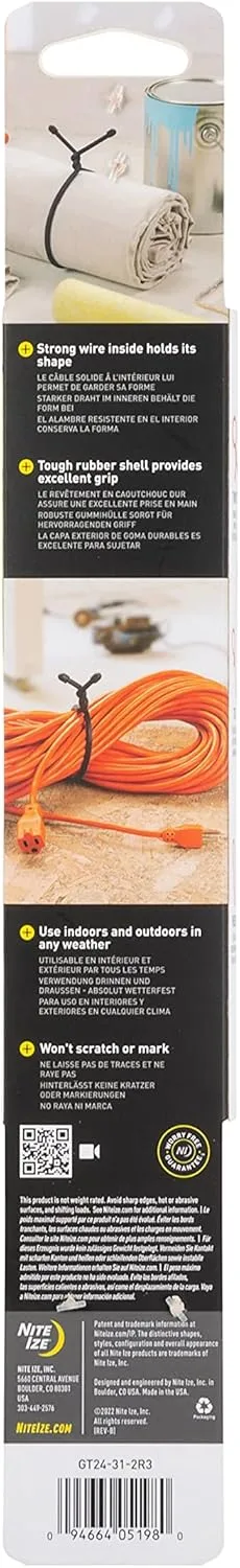 Nite Ize Original Gear Tie Reusable Rubber Twist Ties