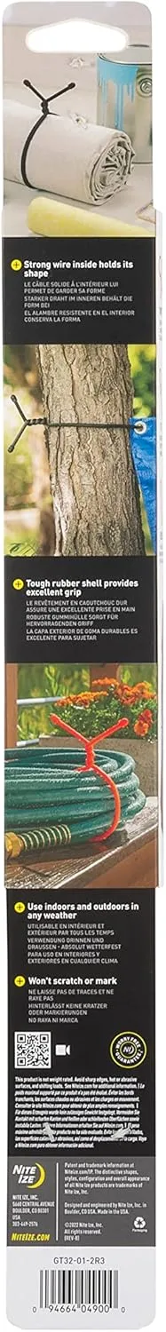 Nite Ize Original Gear Tie Reusable Rubber Twist Ties