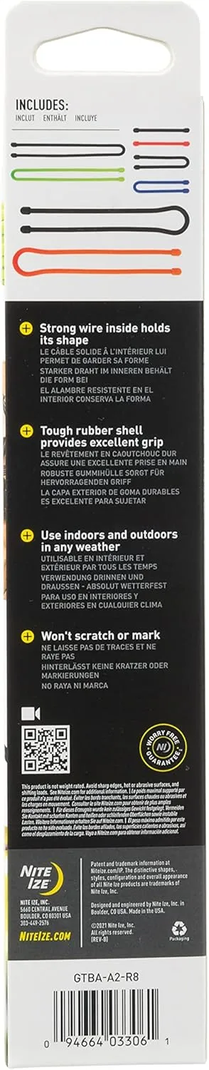 Nite Ize Original Gear Tie Reusable Rubber Twist Ties