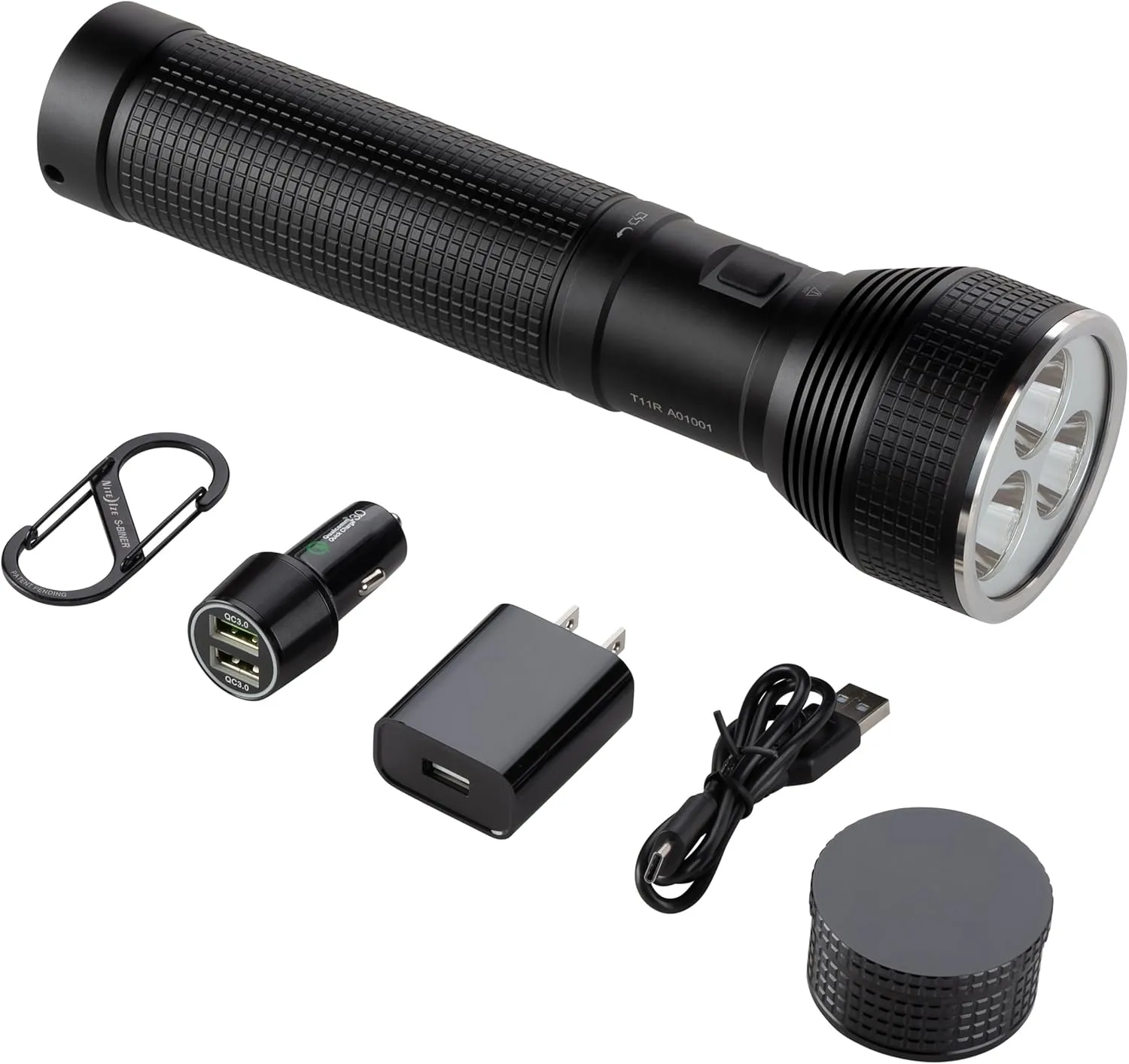 Nite Ize INOVA T11R Rechargeable Tactical Flashlight and Power Bank - Long Range 5800 Lumen Waterproof Flashlight