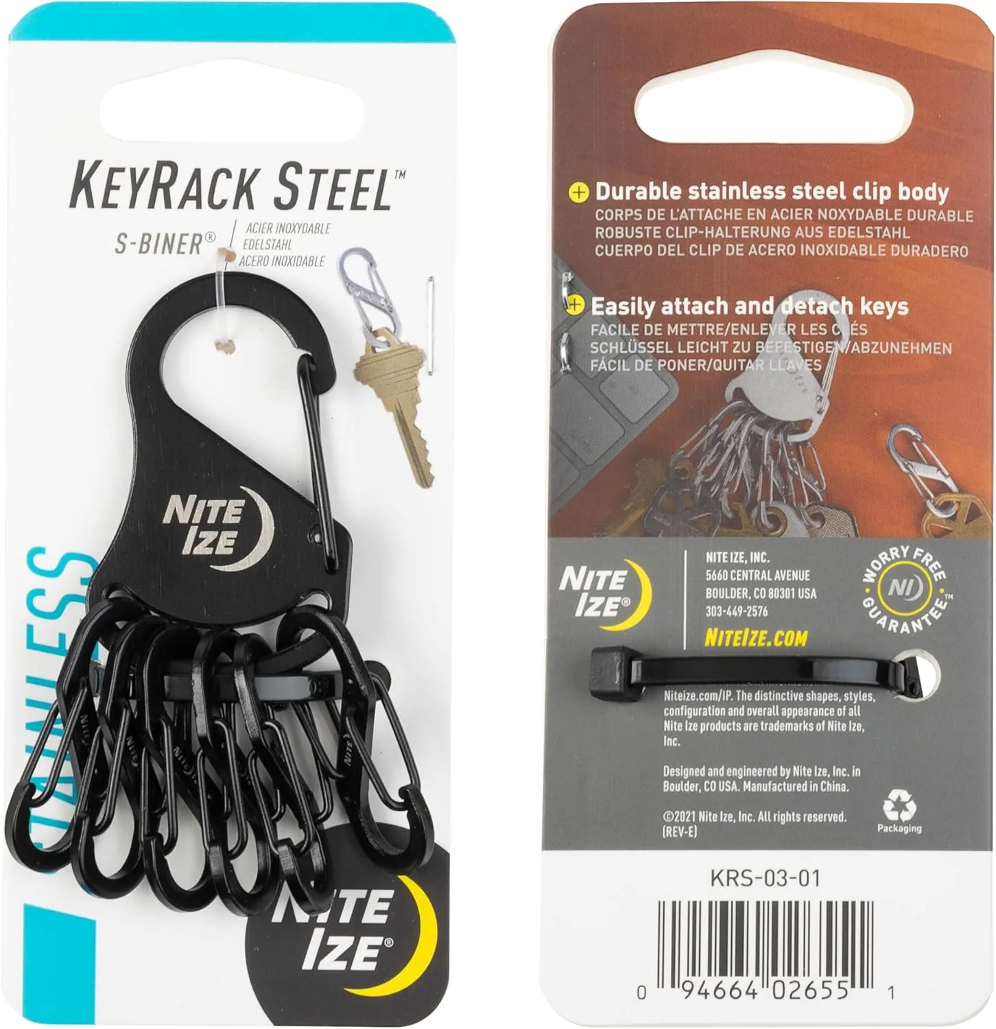 NITE IZE KeyRack S-Biner Keychain