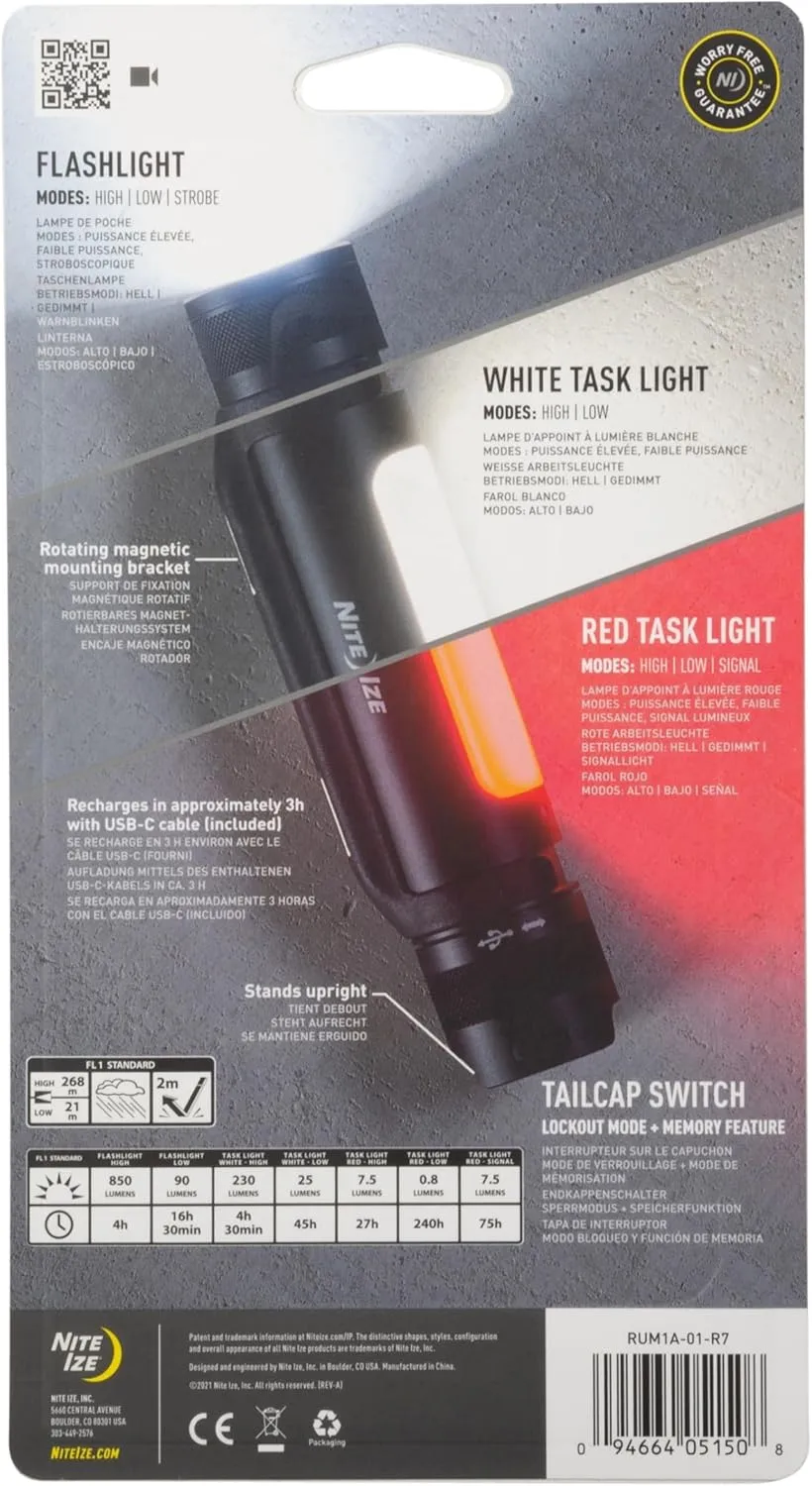 Nite Ize Radiant Rechargeable Utility Light - Magnetic & Rechargeable Flashlight