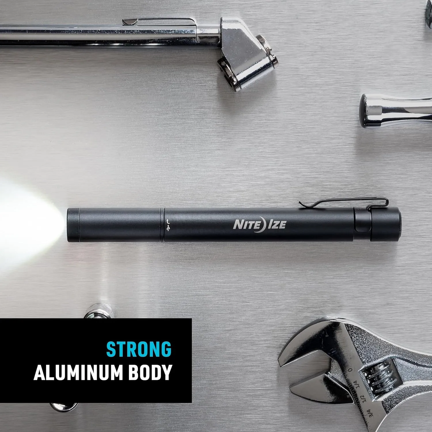 Nite Ize Radiant Rechargeable Pen Light - Rechargeable Pen Flashlight - Mini Flashlight for Job Sites or Emergency Kits