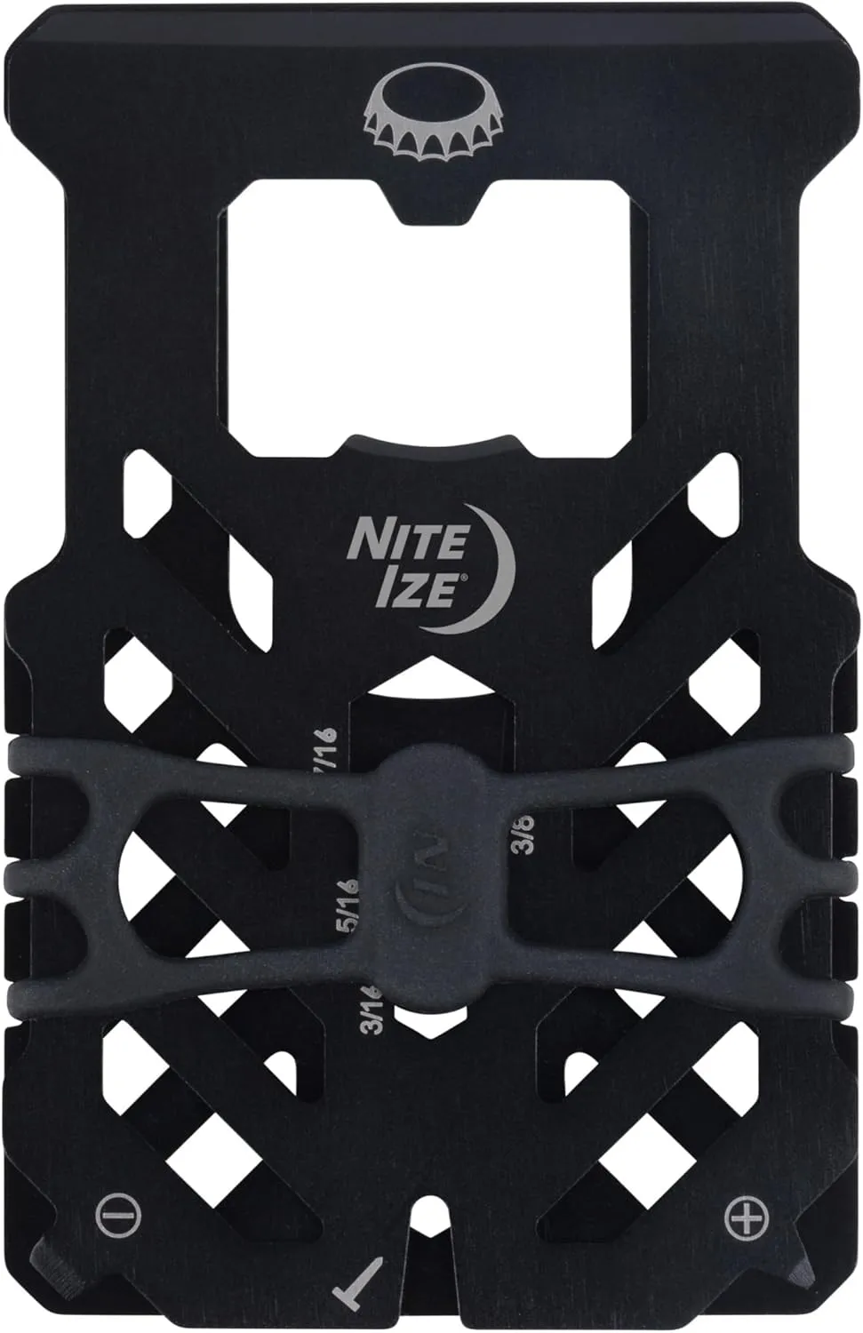 Nite Ize Financial Tool RFID Blocking Wallet - Stainless Steel 10-in-1 Dual-Plated Multi-Tool Wallet