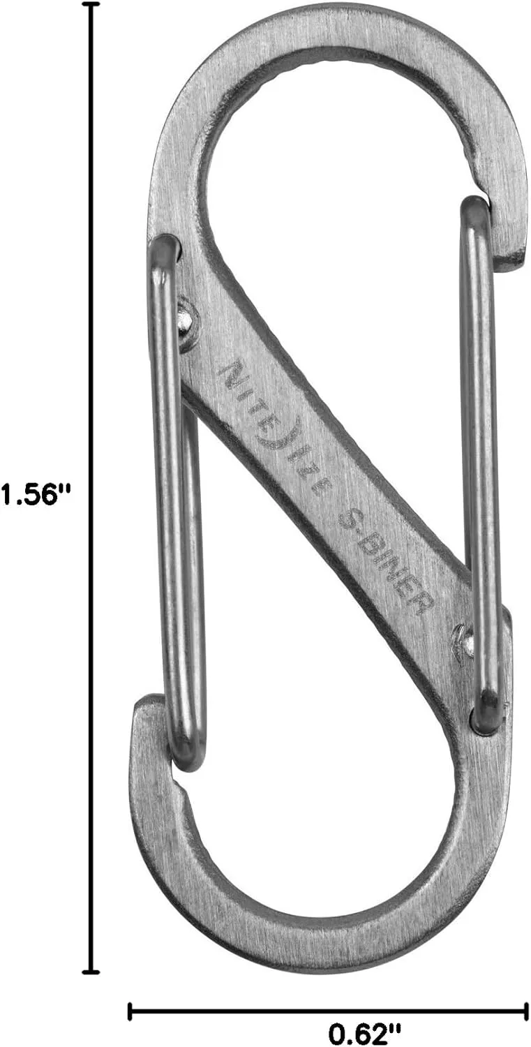 Nite Ize S-Biner Dual Carabiner in Stainless Steel